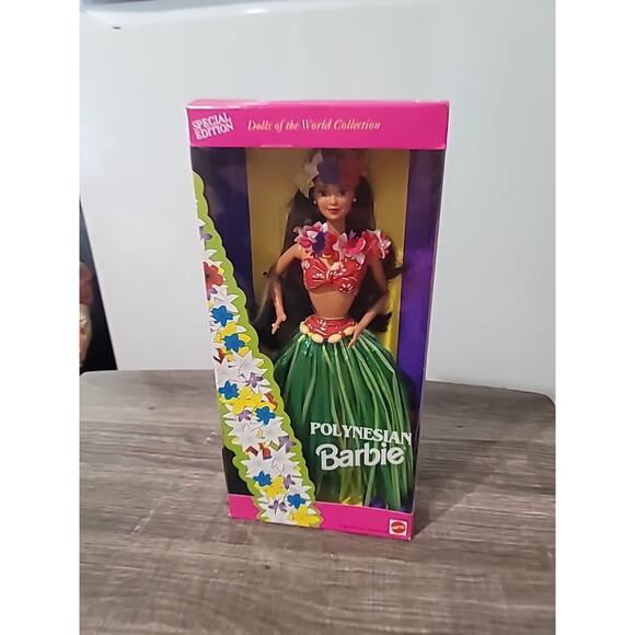 Special Edition 1994 Dolls of the World Collection Polynesian Barbie #12700 NIB - Picture 1 of 16